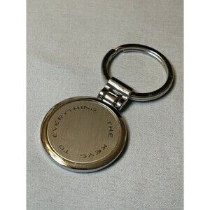 The Keys to Everything Brushed Metal Keychain